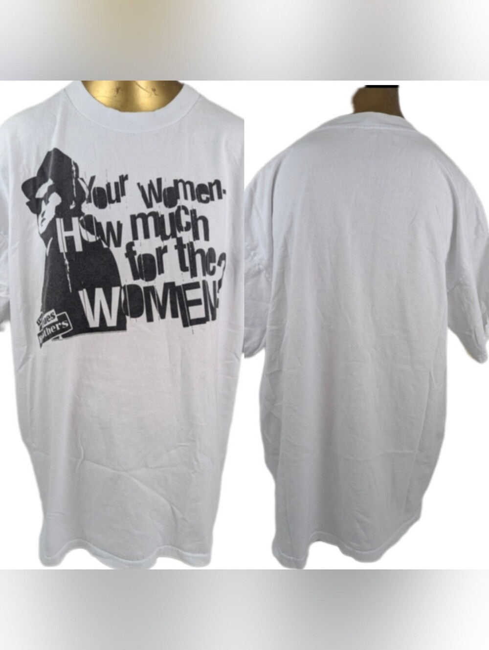 The Blues Brothers Men's "How Much For The Women" White T-Shirt Size XL